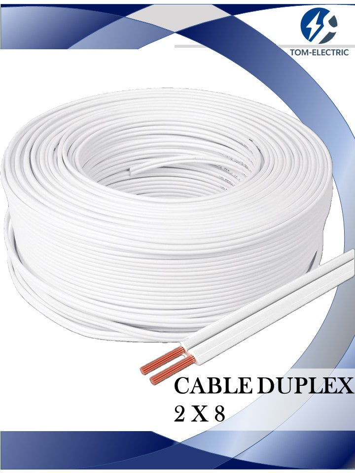 cable duplex 2 x 8 premium