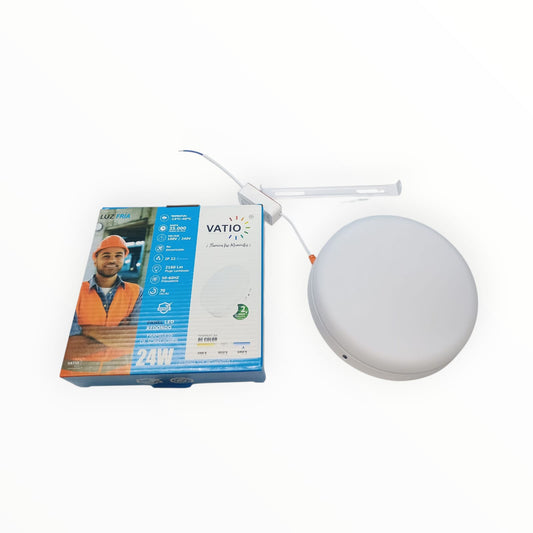 panel 24w sin borde de sobreponer marca vatio