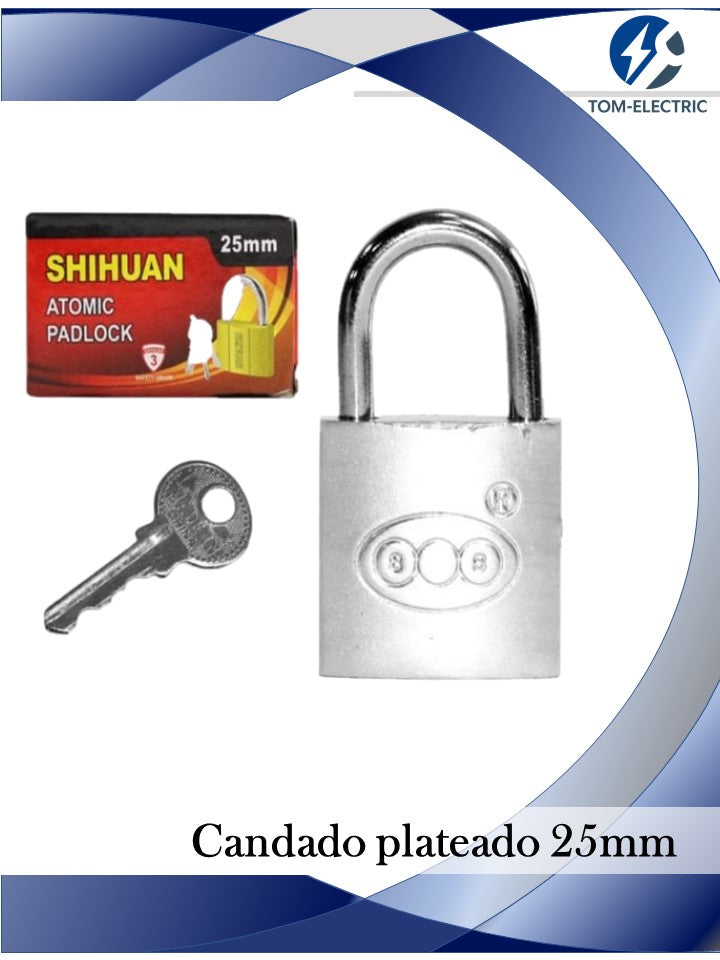 candado plateado shihuan 25mm | VENDEDOR VIAJERO