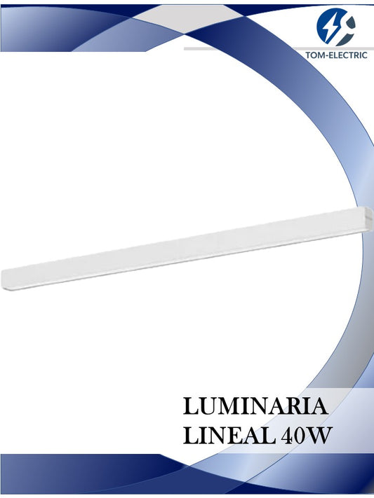 lampara lineal 40w chasis blanco 6500 k