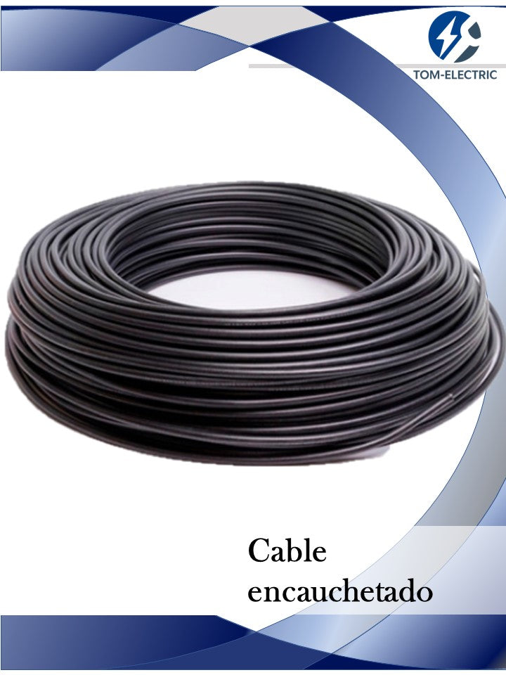 cable encauchetado 3 x 12