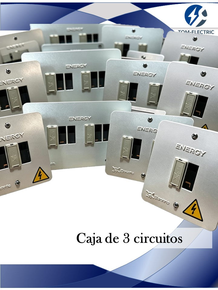 caja de 3 circuitos