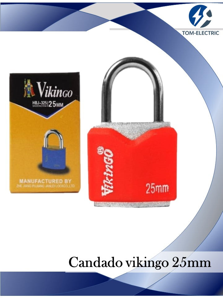 candado vikingo encauchetado 25mm | VENDEDOR VIAJERO