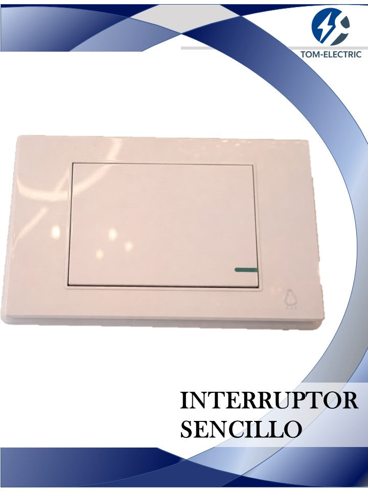 INTERRUPTOR SENCILLO CONMUTABLE MERCURYPREMIUM WHITE