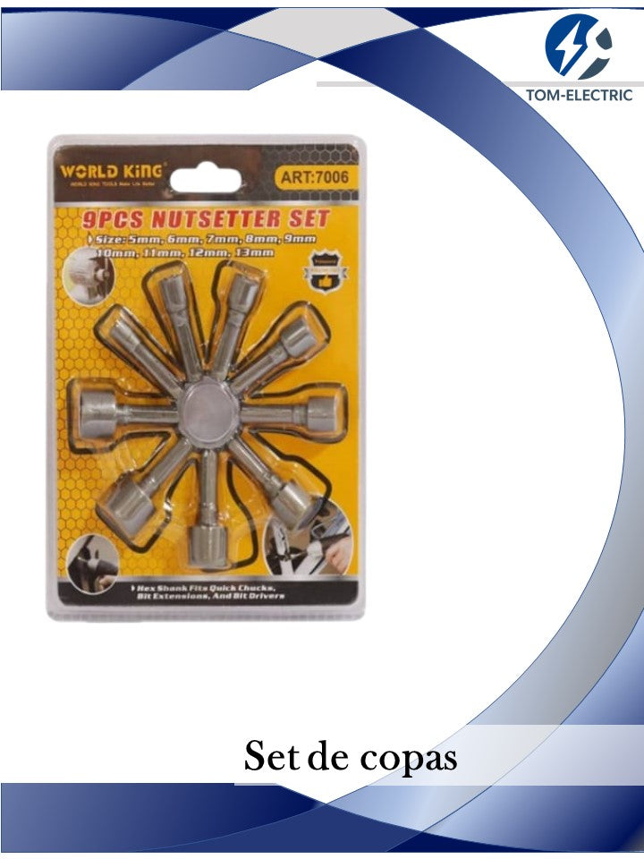 set de copas world king 9pcs ref:SDY-94168 | VENDEDOR VIAJERO
