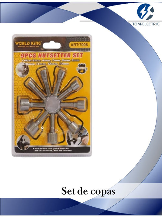 set de copas world king 9pcs ref:SDY-94168