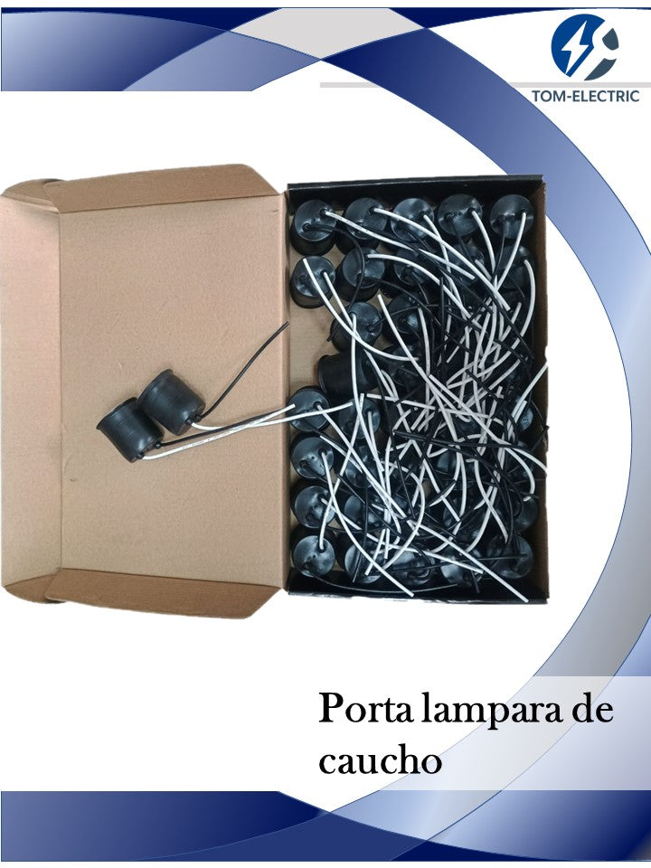 porta lampara de caucho