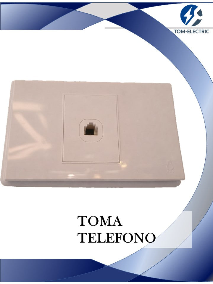 TOMA TELEFONO SENCILLA MERCURY PREMIUMWHITE
